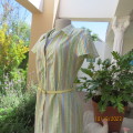 Look at me cheerful vertical striped bubble cotton long top. Capped sleeves.Size 36/12. As new.