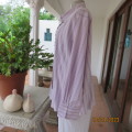 Relaxed and casual vertical striped long sleeve shirt in white/purple/lilac.By WOOLWORTHS size 46/22