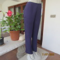 Fabulous dark plum bandless dress pants in textured polyester. By JADE Exec. Size 34 large. As new