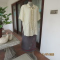 Amazing rich cream CAVIAR top with tasteful embroidery .Smart in stunning fabric. Size 42/18 .As new