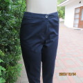 Smart dark navy stretch cotton capri ankle length pants by MILADYS size 38/14. New condition.