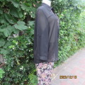 Fabulous sheer black long sleeve top with hidden button down/shirt collar. Size 38 by IMAGE. As new