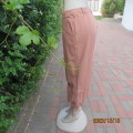 Totally off duty look ankle cotton pants in fawn. Size 36 by STATURE. Side and leg pockets. As new