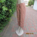 Totally off duty look ankle cotton pants in fawn. Size 36 by STATURE. Side and leg pockets. As new