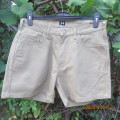 JONSSON khaki colour men`s size 34 heavy cotton shorts. Pockets back/front. Never worn. Brand new