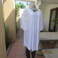 Amazing white oversized DOTTI long top from Australia size 48/24. Raglan lace bell sleeves. New cond