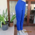 Fabulous royal blue skinny pants in firm stretch polyester. By MOZAIC size 38/14. As new condition.