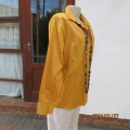 Tailored honey colour long sleeve top. Button down with shirt collar. Size 42 by EXACT. New cond.