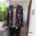 Elegant vintage LADY KAY long sleeve jacket from New Orleans size 33/9. Leaf/floral pattern