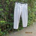 As new Men`s sand colour chino pants in polycotton By OAKRIDGE size 38. 2 pleat front.With turnovers