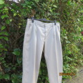 As new Men`s sand colour chino pants in polycotton By OAKRIDGE size 38. 2 pleat front.With turnovers