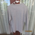 As new Men`s size small (chest 87 - 94cm) long sleeve grey T-Shirt. Cotton with 9% polyester. By RE.