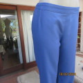 High quality Boutique made cobalt blue dress pants with tapered legs. Size 37. Linen look. As new