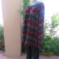 Get noticed in this red/black and grey 100%viscose animal print top. Long angel sleeves.DONATELLA 42