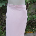 Blush pink pencil skirt size 44/20 by `Donna Claire`Elasticated waist back. Flat front. As new.