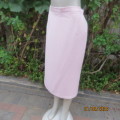 Blush pink pencil skirt size 44/20 by `Donna Claire`Elasticated waist back. Flat front. As new.