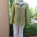 Amazing long sleeve pear colour with shine fully lined jacket. By TWINS.Size 38. 6 button closure.