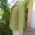 Amazing long sleeve pear colour with shine fully lined jacket. By TWINS.Size 38. 6 button closure.