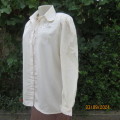 Just amazing rich cream long sleeve luxury embroidered blouse. Large size 40. Label cut. Brand new.