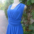 Amazing royal blue multi-way INFINITY dress.(27 styles) Best size 40/44. Stretch polyester.New cond