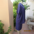 Smart indigo blue 2 pc pencil skirt/open hanging short sleeve jacket. Boutique made size 40.As new