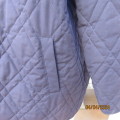Warm padded navy long sleeve jacket by WOOLWORTHS size L . 46 best fit. Press buttons. As new.