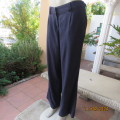 DAVID JONES washed-out navy linen/viscose pants. Size 40/16. Side pockets/dummies at back. As new
