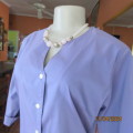 Amazing KATHIE LEE button down top in mauve. Round neck with V. Size 36. Brand new cond.