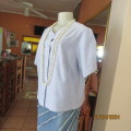 Casual 100% cotton pale blue short sleeve pale blue cropped top size 40. Boutique made. As new