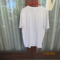White short sleeve T Shirt 10 100% cotton from ICELAND. Size XL. Scandinavia logo. As new.