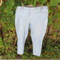 Be comfy in this sky blue stretch polycotton jeans/leggings size 46 by TANGO. Very good cond.