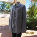 Fashion ladies denim blue cotton long sleeve shirt. By DAVID JONES size 46. Two front pockets.As new