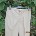 High quality men`s STERLING hazelnut beige polyester blend pants size 34. Flat front. As new.