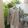 Best quality khaki long sleeve shirt with double button down front/shirt collar.100% cotton.Size 40.