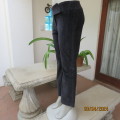Chic black cotton stretch corduroy pants by FOSHINI. Size 38 tight. 36 good fit. As new cond.
