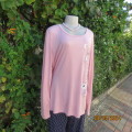 Comfy warm ladies pj`s in viscose/poly stretch. Long sleeve pink top/owl print. Navy pants.Size 40 +