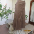 Warm medium brown corduroy ankle length paneled A line skirt. By TRUWORTS size 40. Pockets galore.