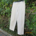 WOOLWORTHS pure cotton light beige Chino pants size 34. Inner leg 77cm. Pockets sides/back.As new