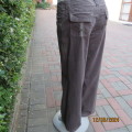 Peanut brown fine corded cotton stretch straight leg pants. By NEXT size 36. Pockets/lots of detail.