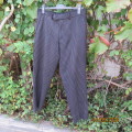 Smart black and white pinstripe pants size 34 by MARKHAM in polyester/viscose. Pockets B/F