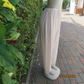 Beautiful lemonade pink nylon pajama pants with acrylic lace hems.Elastic waist. Size 40. As new