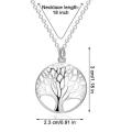 Tree of life silver pendant and chain  low  shipping-