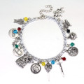 Beauty and the beast. alice in wonderland , lord o/t ring or game of thrones stunning charm bracelet