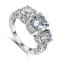 White Sapphire Ring  Size 7 - low low  shipping-