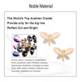 Austrian Crystal gold plated butterfly set