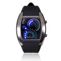 Men's Fashion Black Stainless Steel Luxury Sport Analog Quartz Wrist DIAL Watch