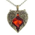 Angel wings red crystal pendant and free chain !! ! Local stock.. LOW SHIPPING
