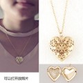 Charming Gold filigree plated locket and chain!!