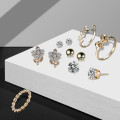 8 Piece ring  and earring set... Absolutely stunning!!