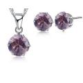 Stunning 3 piece CZ silver filled set.. LOWEST shipping!